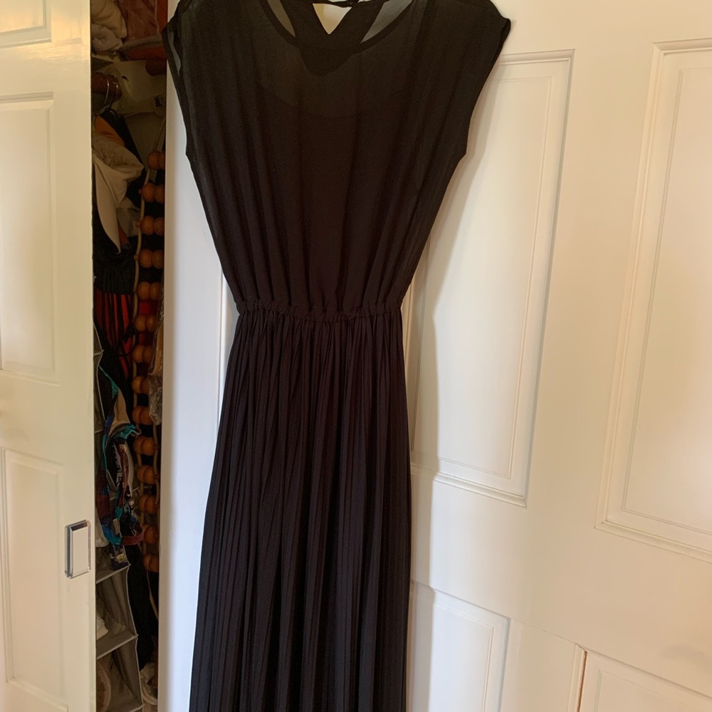 Black maxi dress.
